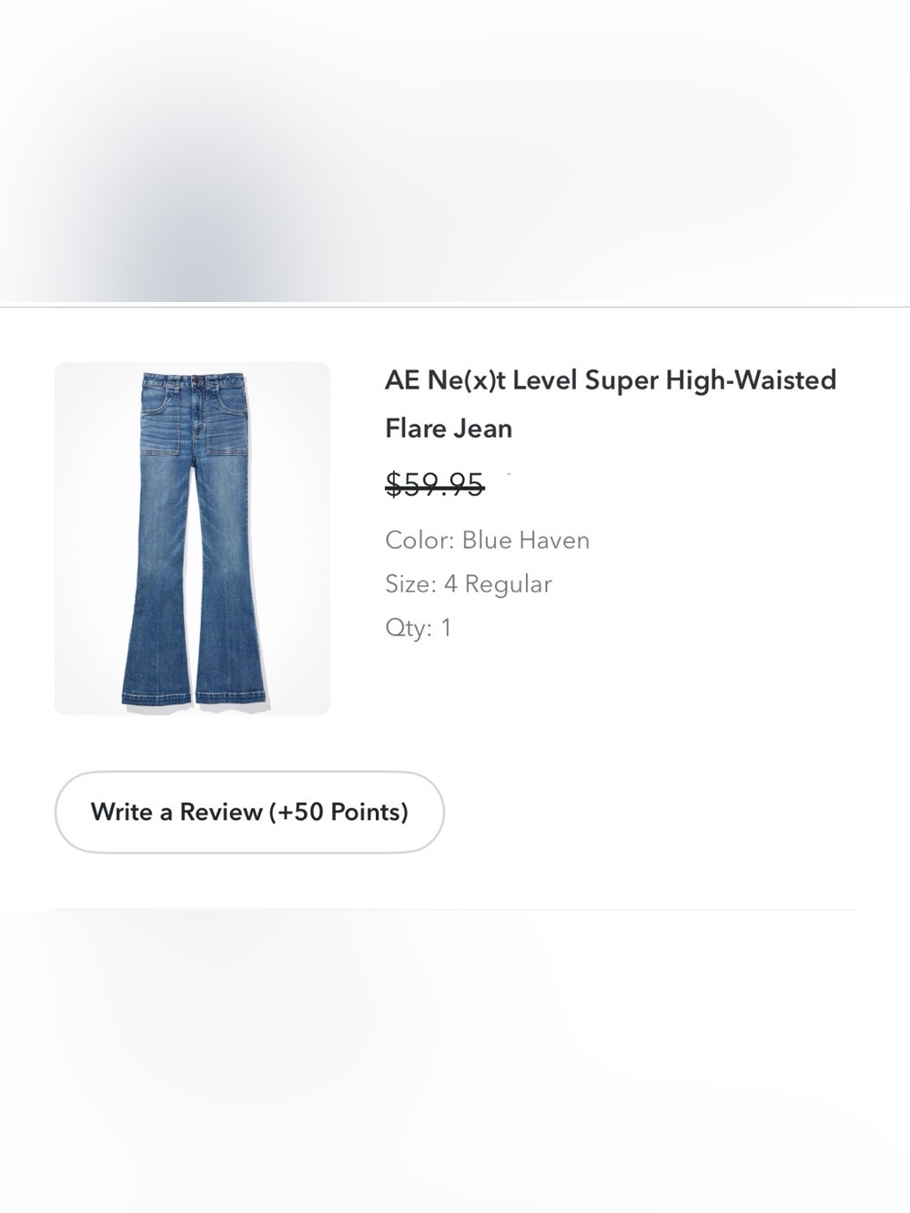 AE N(e)xt Level Super High-Waisted Flare Jean